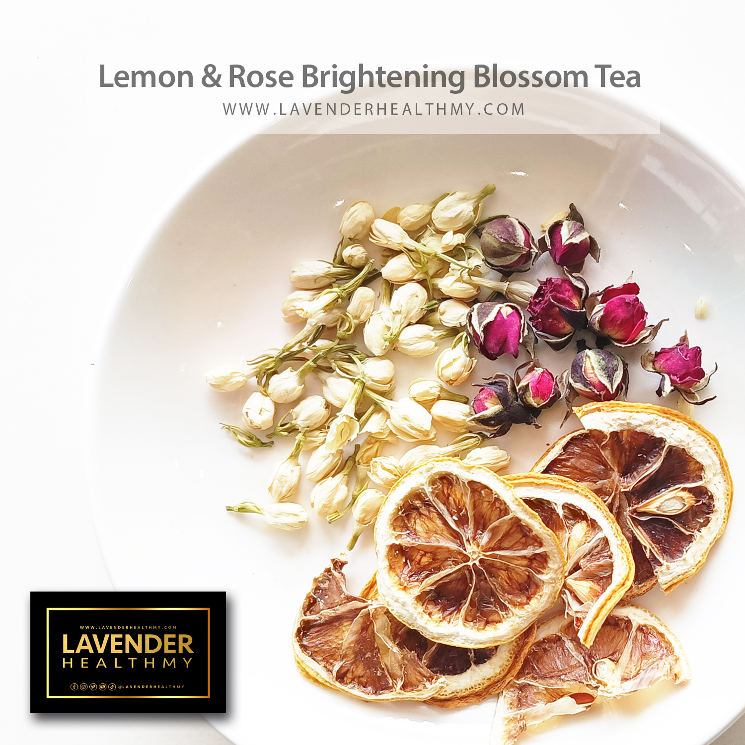 LA LEMON ROSE BRIGHTENING TEA